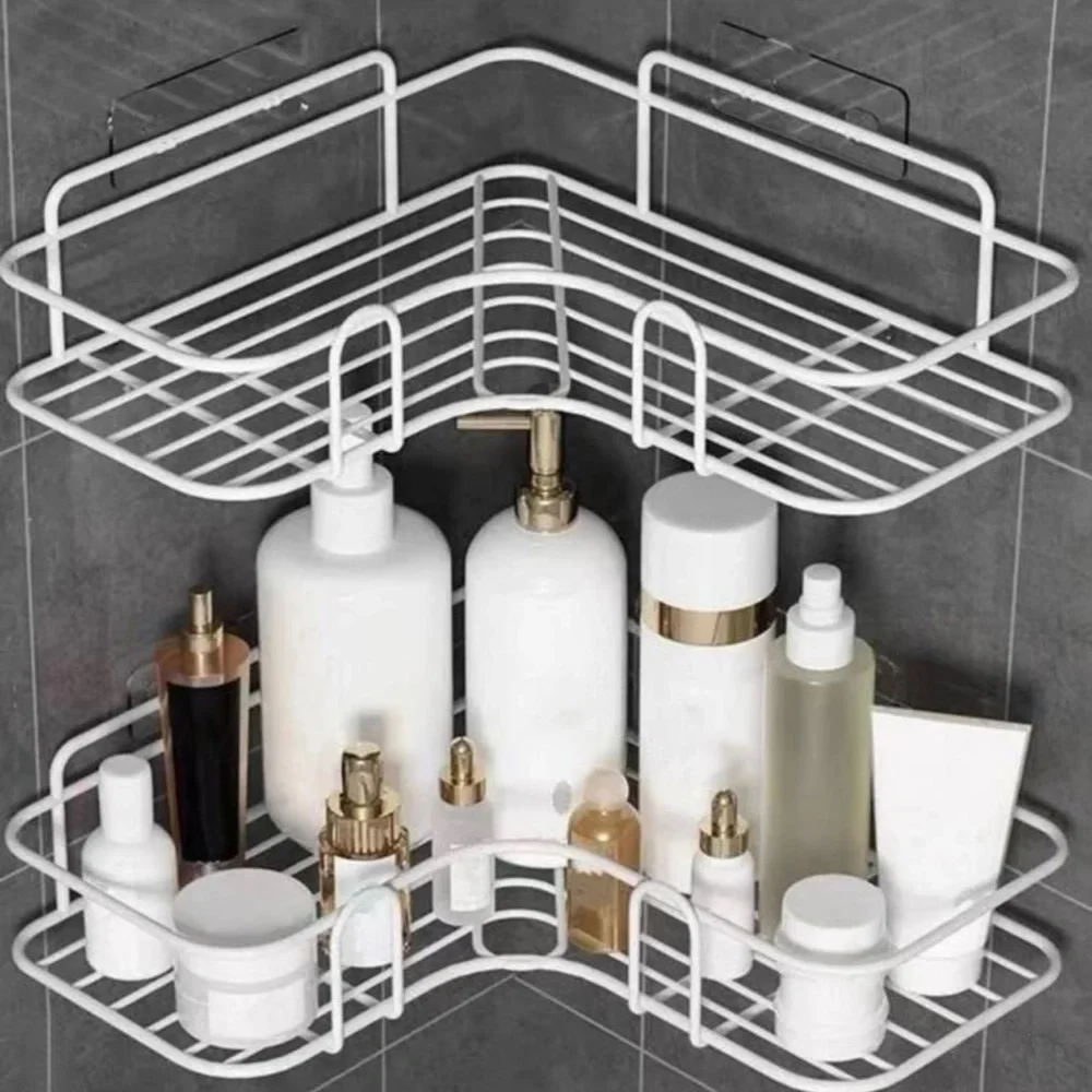 1pc Wall Mounted Bathroom Storage Rack